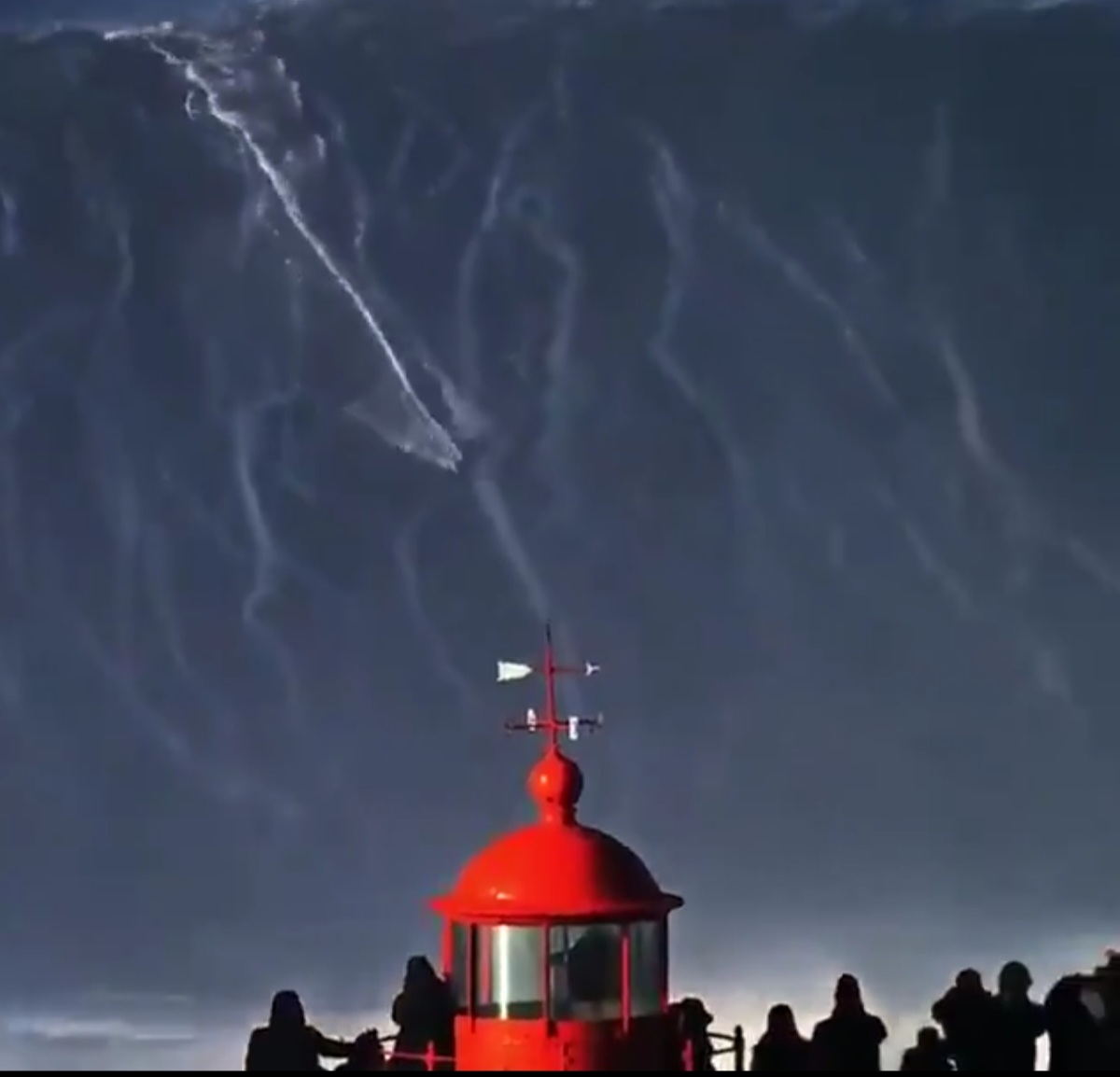 Surfer Rides Record Breaking 115 Foot Wave