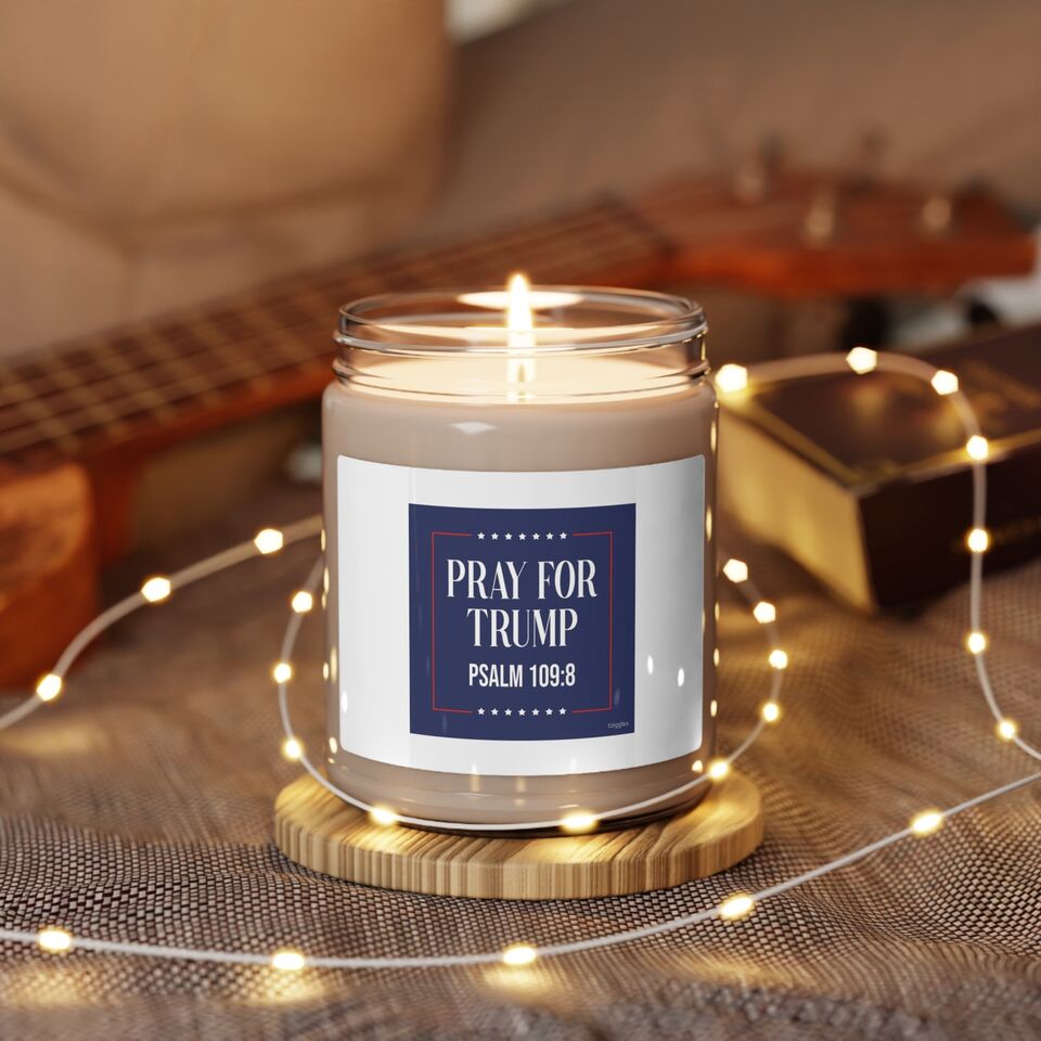 Pray for Trump Scented Soy Candle 9oz